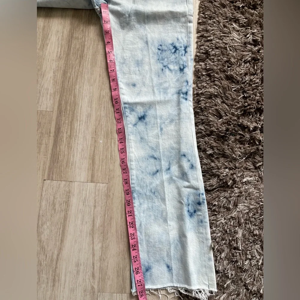 New Mother Superior Insider Ankle Fray In A Tizzy Tie Dye Jeans Size 28 - Picture 8 of 11